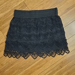 Black Lace Skirt